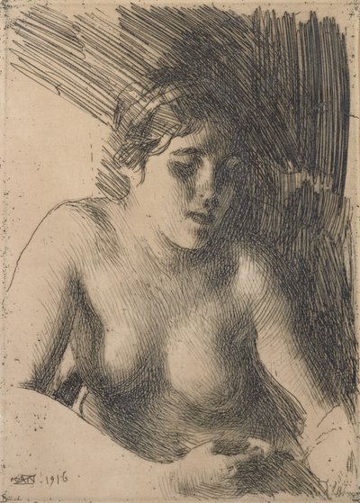 Busto di donna nuda da Anders Leonard Zorn